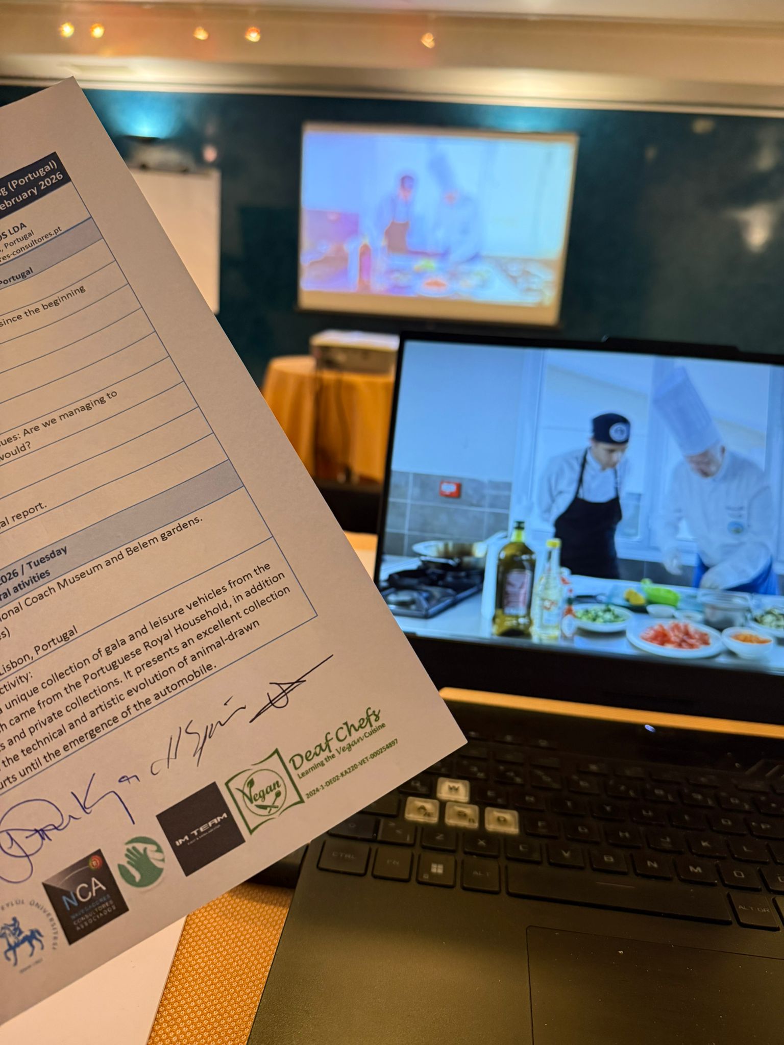  EU Project Deaf Chefs Learning Vegan Cuisine - Portugal Meeting (23-24 February2026) 