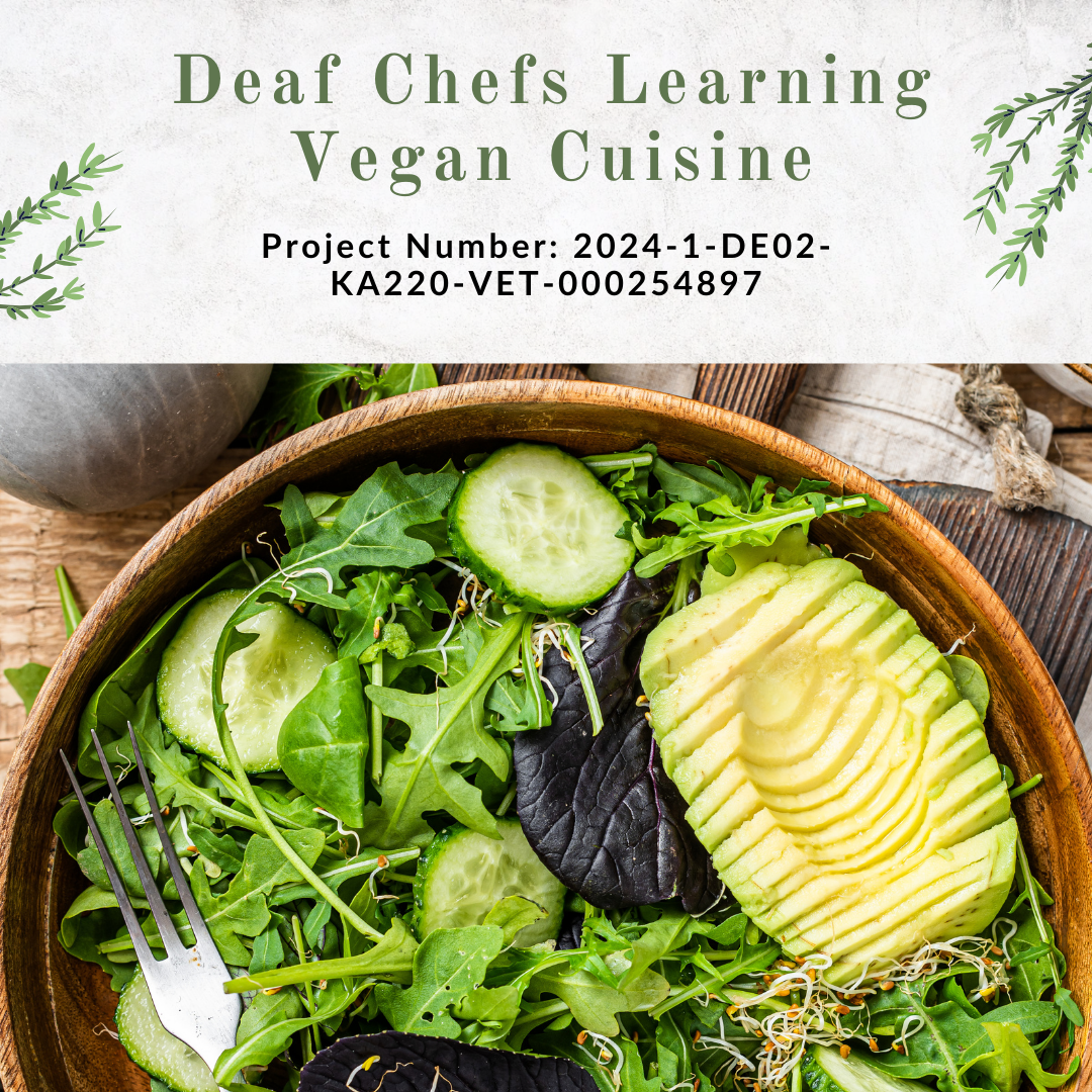  Deaf Chefs Learning Vegan Cuisine 