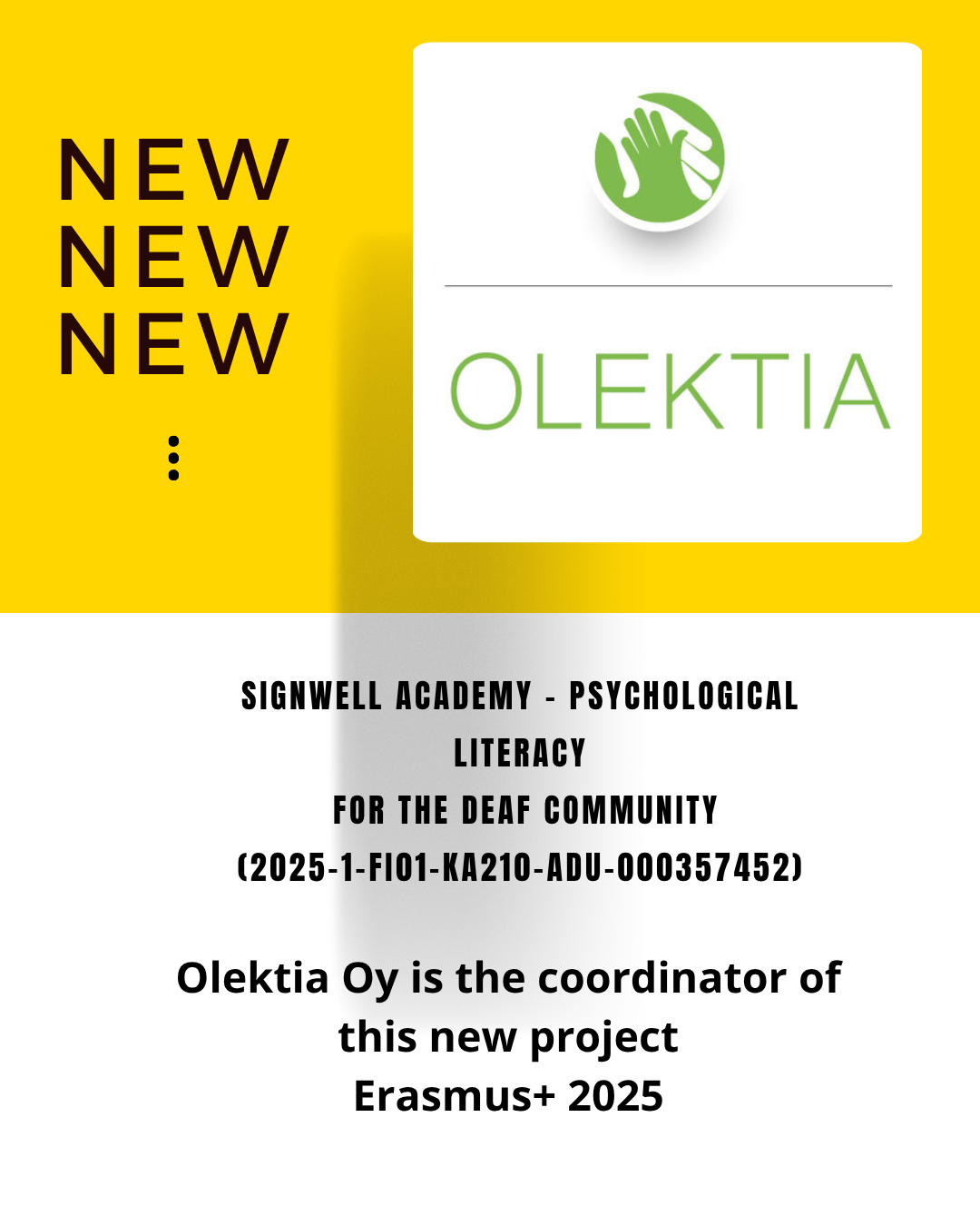  SignWell Academy - Psychological Literacy for the Deaf-Erasmus + 2025 